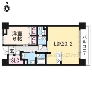 ES-GRANDE京都長岡天神【203号室】の間取り