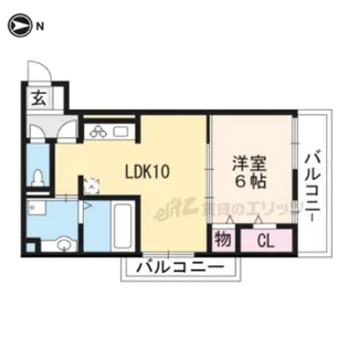 Cozy Cote西野【3階】の間取り