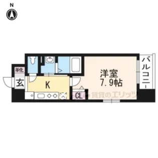 フォレスト西大路五条【804号室】の間取り