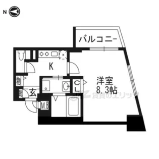 ベラジオ京都烏丸十条【2階】の間取り