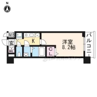 ベラジオ京都一乗寺【1階】の間取り