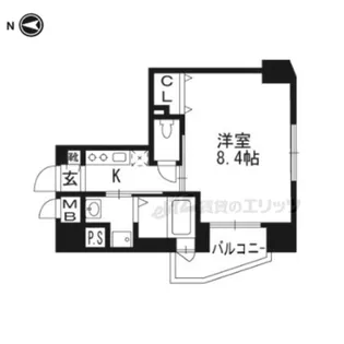 ベラジオ京都烏丸十条【7階】の間取り