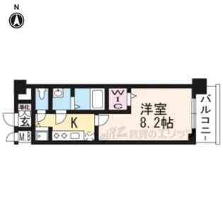 ベラジオ京都一乗寺【3階】の間取り