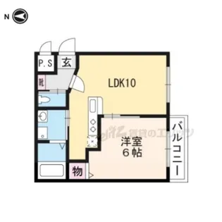 アルテミス北大路【3階】の間取り