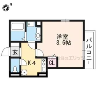 ガーデニア梅津【2階】の間取り