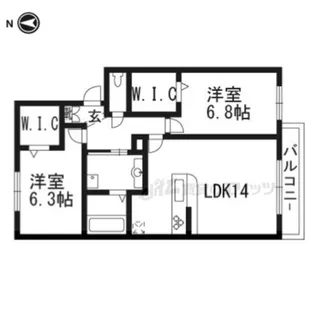 ルークス【2階】の間取り
