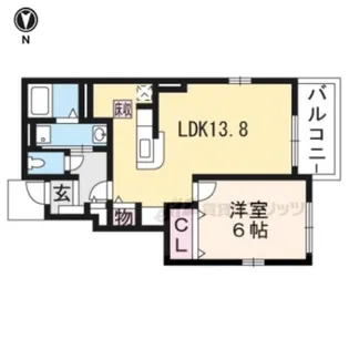 アンソレイエ Ⅰ【1階】の間取り