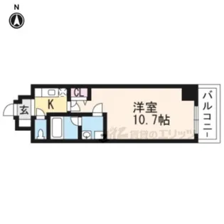 ロイヤルレジェンド西大津【705号室】の間取り