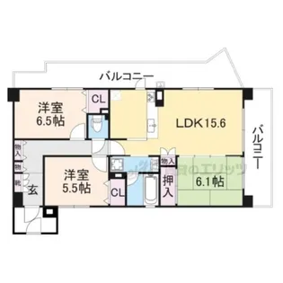 グレーシィ石山【5階】の間取り
