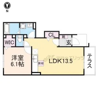 クリアネスY-?【101号室】の間取り