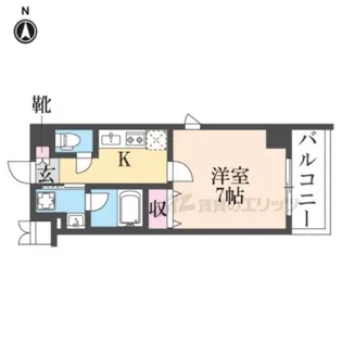 アスヴェル京都東寺前?【4階】の間取り