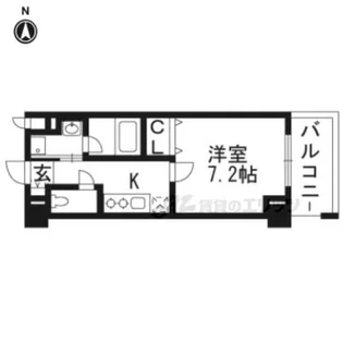 アスヴェル京都東寺前Ⅱ【5階】の間取り