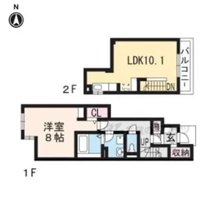 シカタ ロジュマン【1階】の間取り