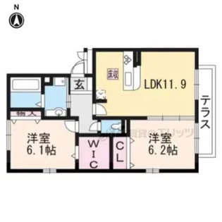 Casa Paso【1階】の間取り