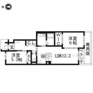 エル・カミーノ【105号室】の間取り