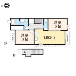 ミニヨンフィオーレ【202号室】の間取り