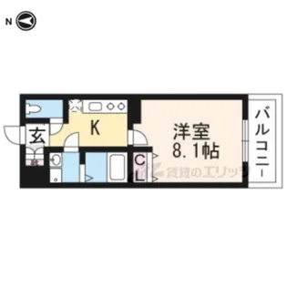 アドバンス京都アリビオ【2階】の間取り