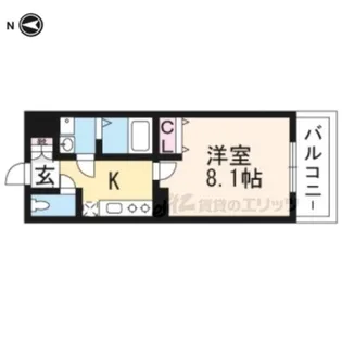 アドバンス京都アリビオ【3階】の間取り