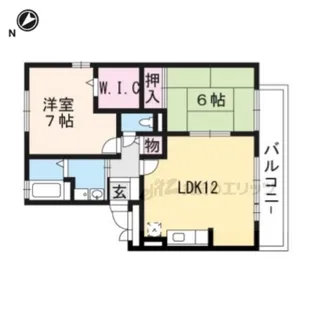 メルベーユ吉兆C棟【101号室】の間取り
