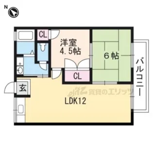 サンハイツエイト【101号室】の間取り