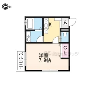 メゾンHALUNA【203号室】の間取り