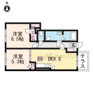グレースコンフォート【103号室】の間取り