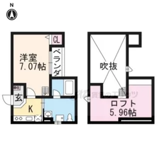 ウエストヴィレッジⅡ【2階】の間取り