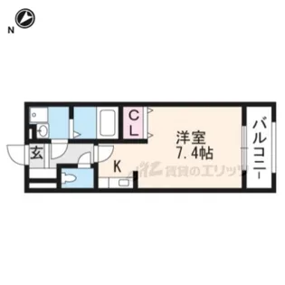 エクセル田中 W棟【1階】の間取り