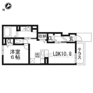 サンコート【101号室】の間取り