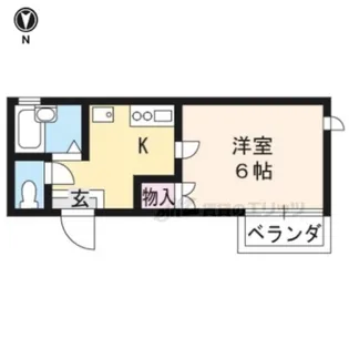 パフィオ聖護院【103号室】の間取り