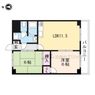 グランドールTakagai【301号室】の間取り