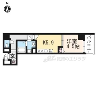 ベラジオ京都西大路?【6階】の間取り