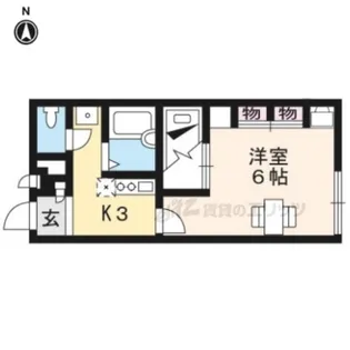 レオパレスウエスタン【2階】の間取り