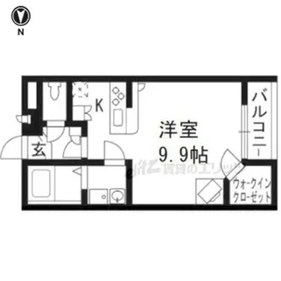 レオパレス罧原【201号室】の間取り