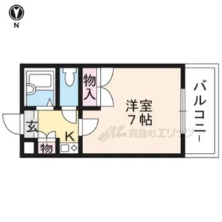 レオパレス東草津 【210号室】の間取り