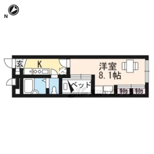 レオパレスレオ スバル【106号室】の間取り