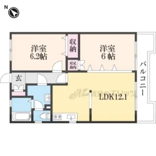 カルフールⅠ【102号室】の間取り