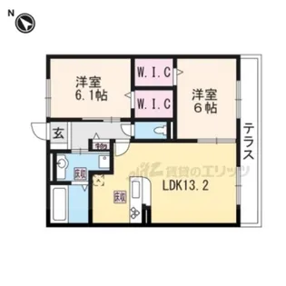 North Coast【1階】の間取り