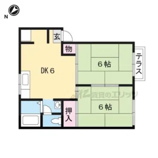 ラブリータウン近江A棟【203号室】の間取り