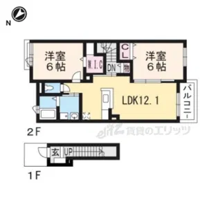 モルトベーネⅡ【2階】の間取り