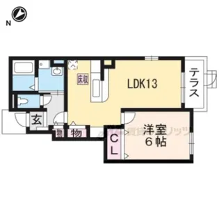 モルトベーネⅡ【1階】の間取り