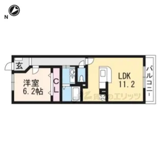 ソレイユカヤノ?【1階】の間取り