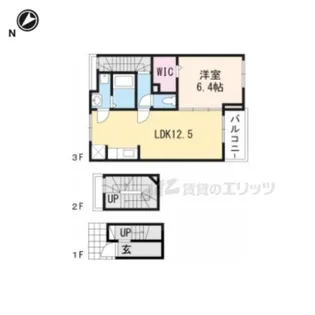 サニーレジデンス 梅影【3階】の間取り