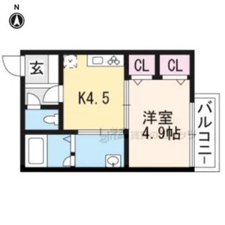 メリア桂東【302号室】の間取り