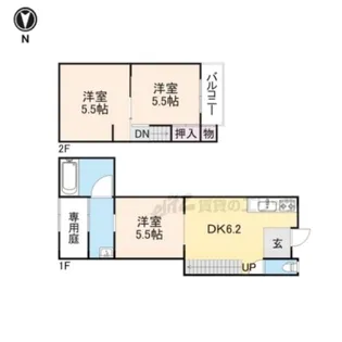 京都府京都市伏見区竹田向代町【一戸建】の間取り