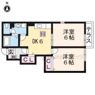 アプトソレアード【1階】の間取り