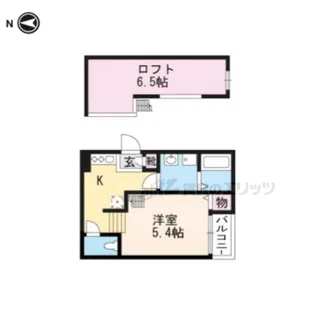 NEXSTAGE深草坊町【201号室】の間取り