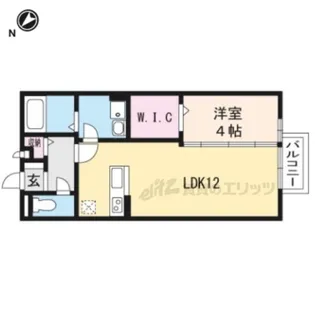 モナリエイースト【1階】の間取り