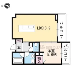 ROMAN BEL AIR【3階】の間取り