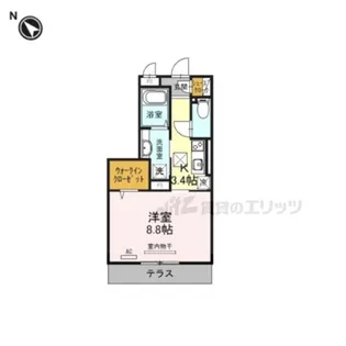 テレザート光台【1階】の間取り